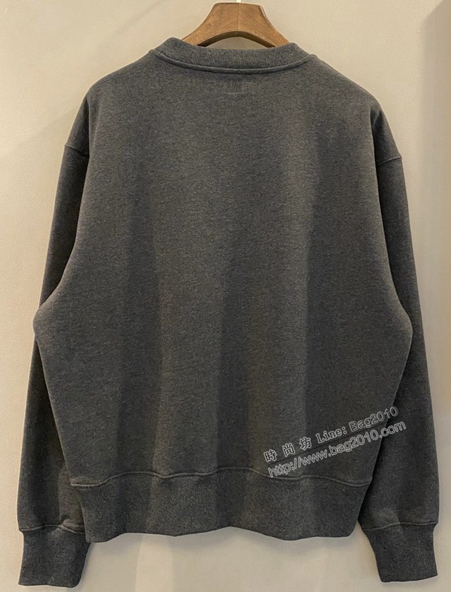 Ami專櫃2023FW新款章仔刺繡圓領衛衣 男女同款 tzy3028
